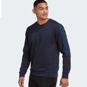 adidas Men's Navy Crewneck Sweater